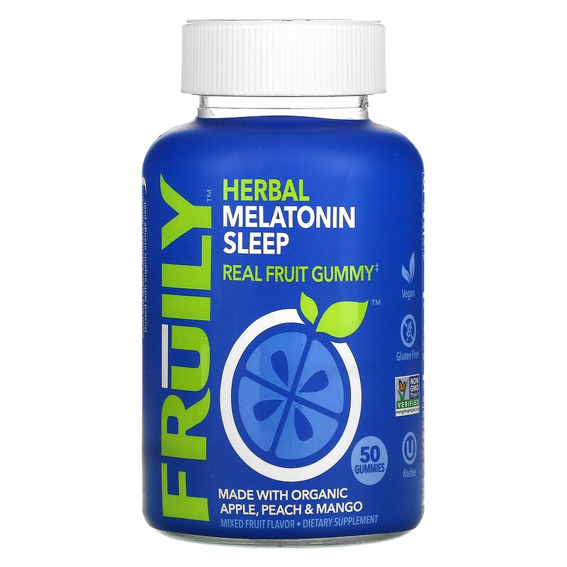 Fruily - Organic Herbal Melatonin Sleep - Apple, Peach & Mango Flavor