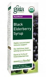 Gaia Herbs - Black Elderberry Syrup - 5.4 fl. oz (160 ml)