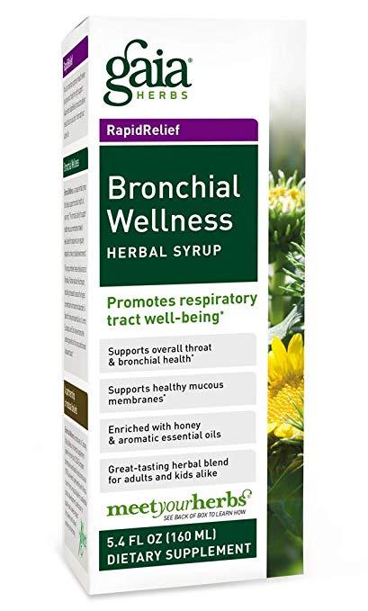 Gaia Herbs - Bronchial Wellness Herbal Syrup - 5.4 fl. oz (160 ml)