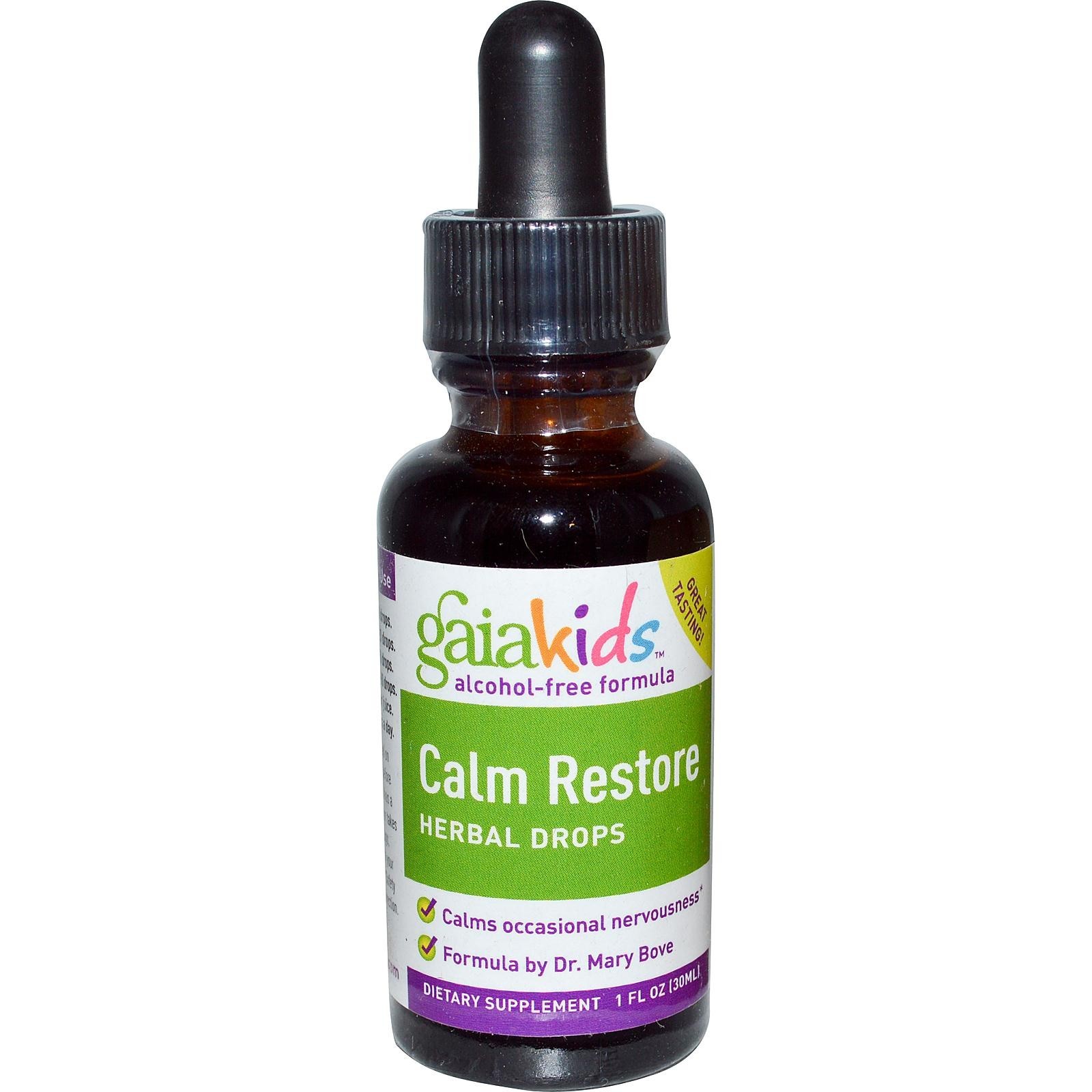 Gaia Herbs - Calm Restore for Kids (Alcohol-Free) - 1 fl. oz (30 ml)