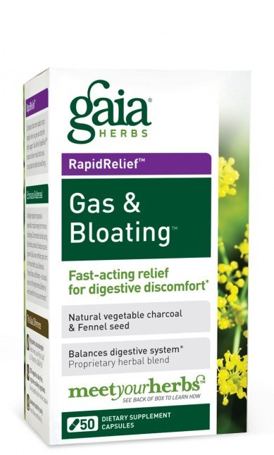 Gaia Herbs - Gas and Bloating - 50 Capsules