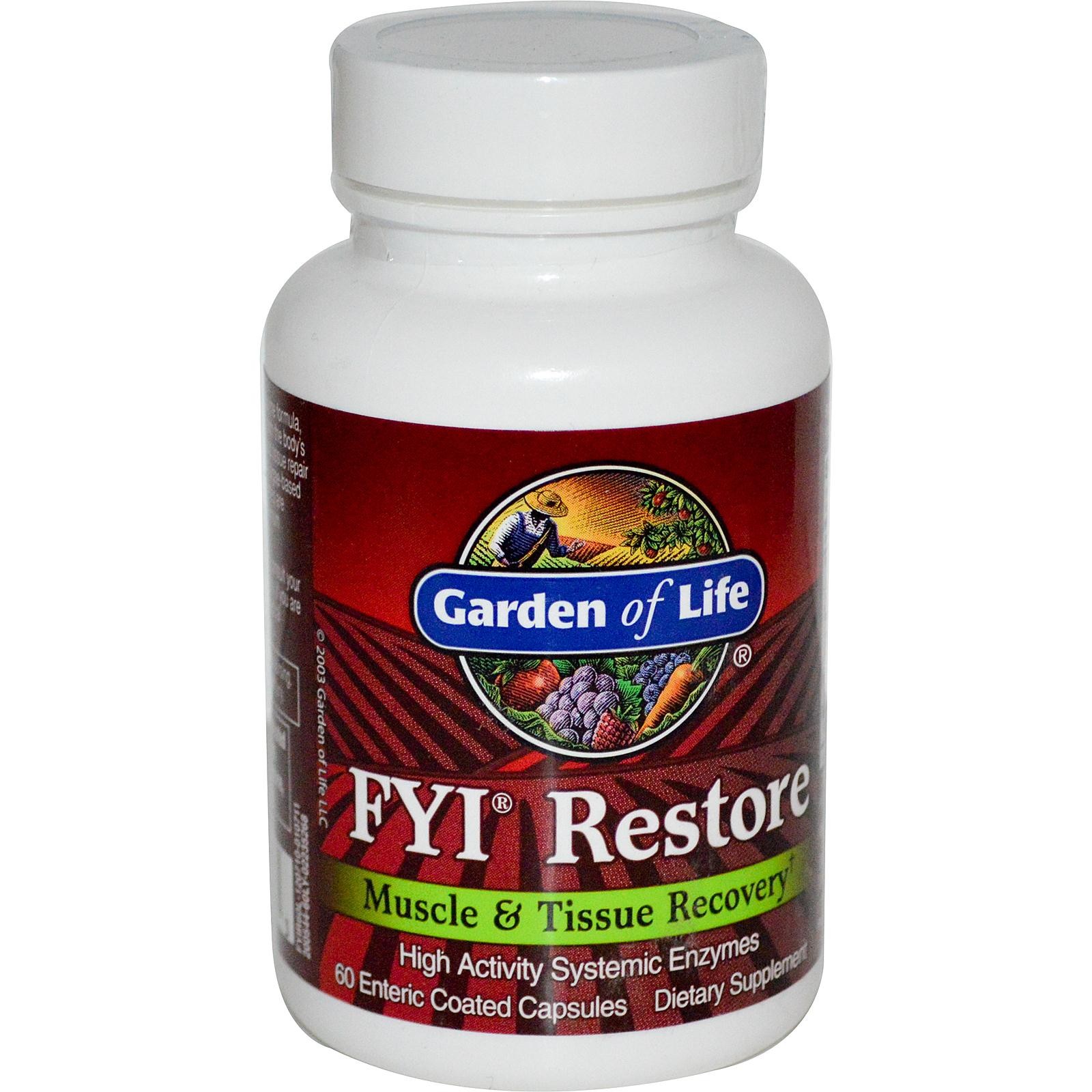 Garden of Life - FYI Restore - 60 Enteric Coated Capsules