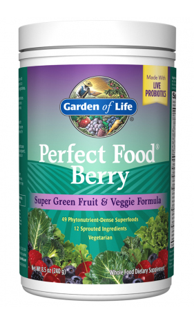 Garden of Life - Perfect Food - Berry Powder - 8.5 oz (240 Grams)
