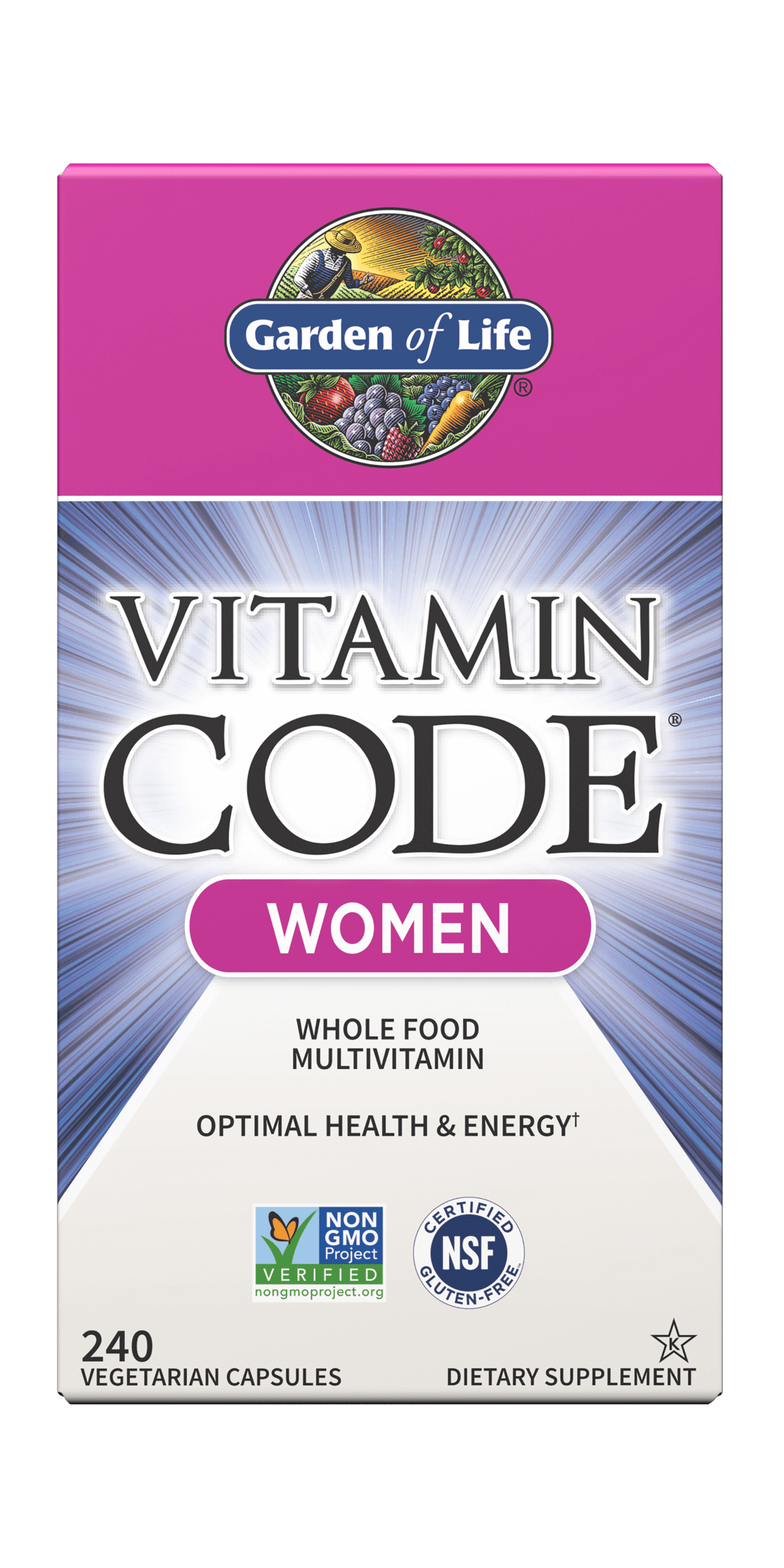Garden of Life - Vitamin Code - Women's Multi - 240 Capsules