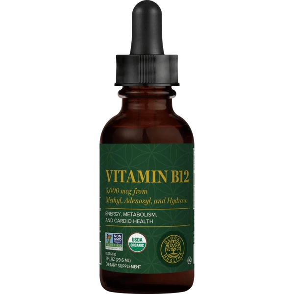 Global Healing - B12 Tri-Blend 5000 mcg - 1 fl. oz (29.6 ml)