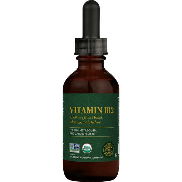 Global Healing - Vitamin B12 5000 mcg - 2 fl. oz (59.2 ml)