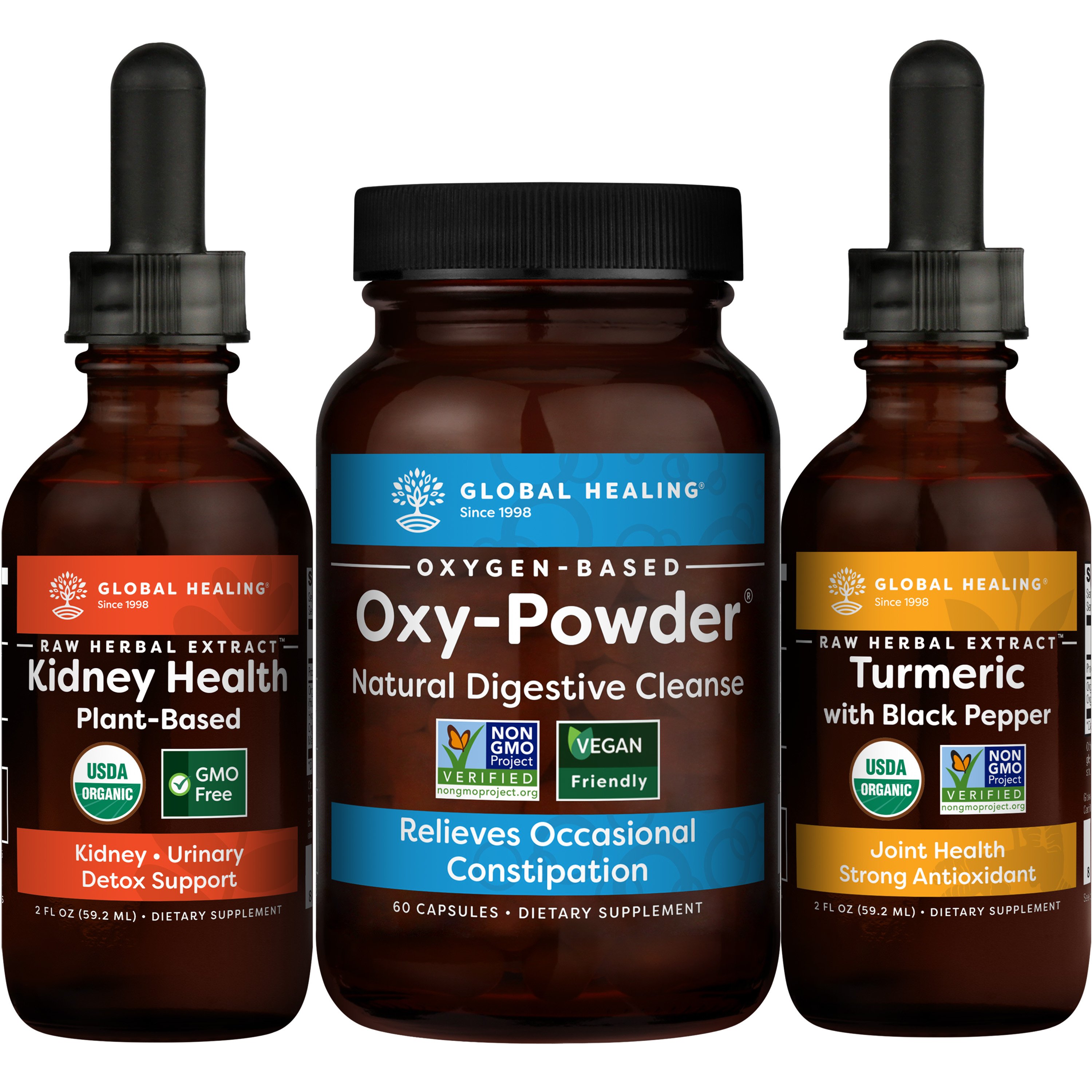 Global Healing - Kidney Cleanse Kit Program - 1 Box Set