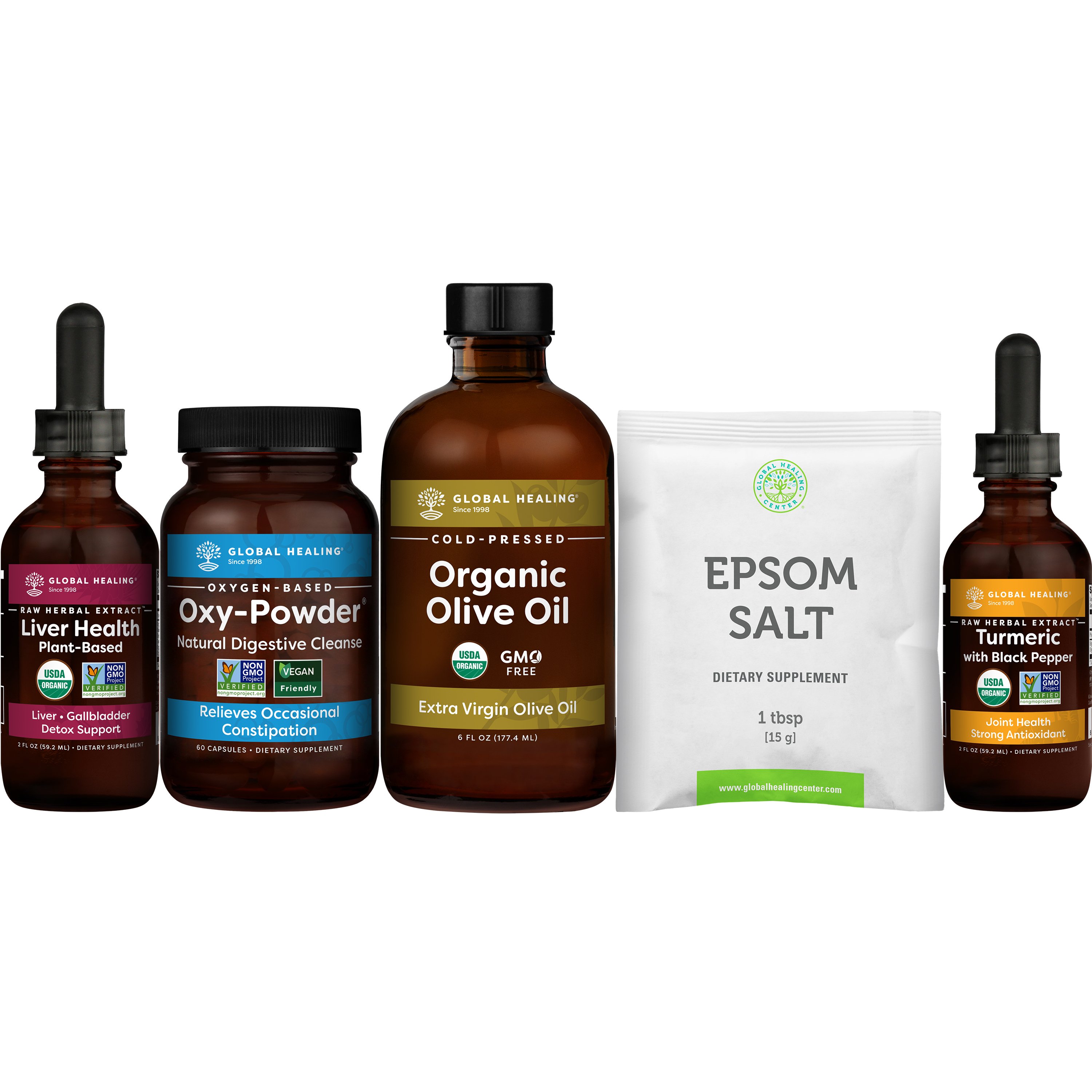 Global Healing - Liver Cleanse Kit Program - 1 Box Set