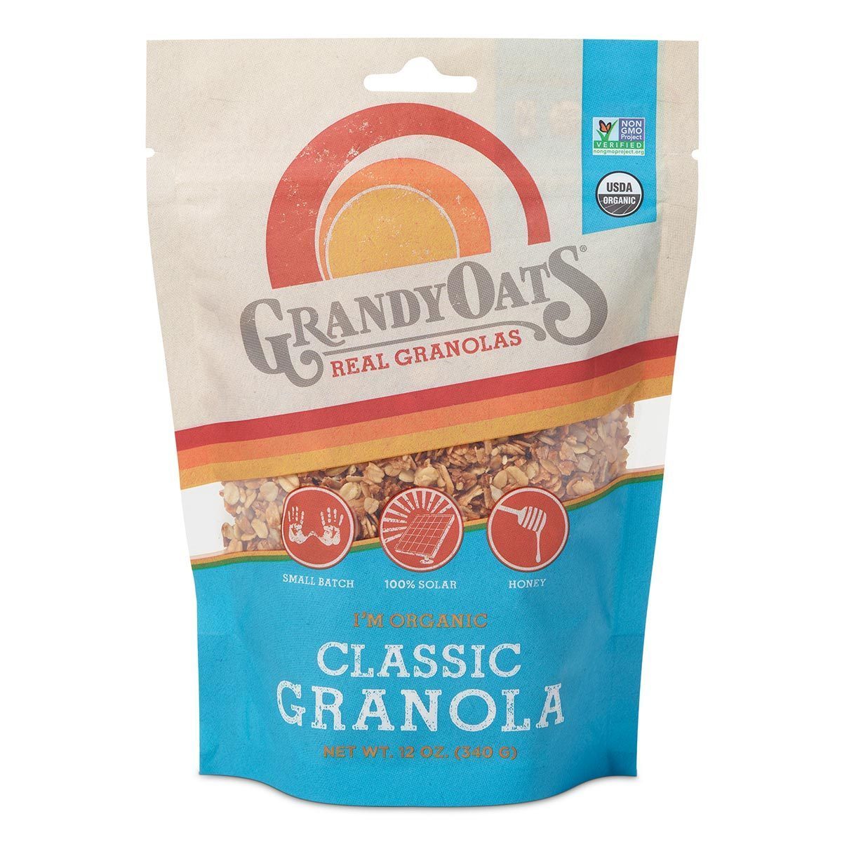 GrandyOats - Classic Granola - 12 oz (340 Grams)
