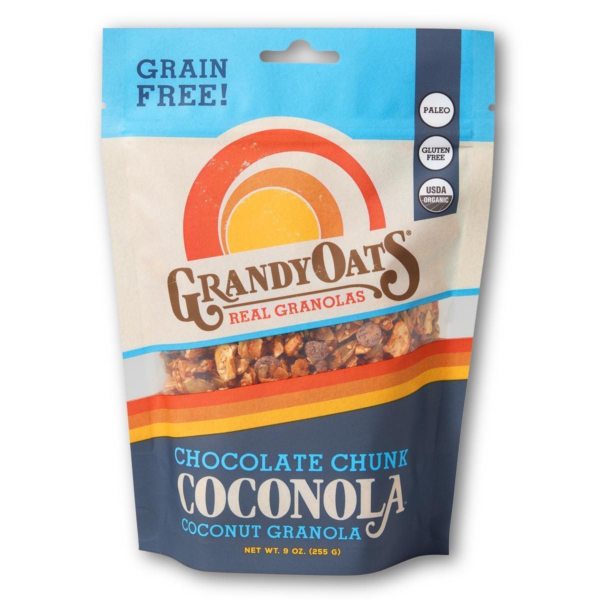 GrandyOats - Grain Free Chocolate Chunk Coconola (Coconut Granola) - 9