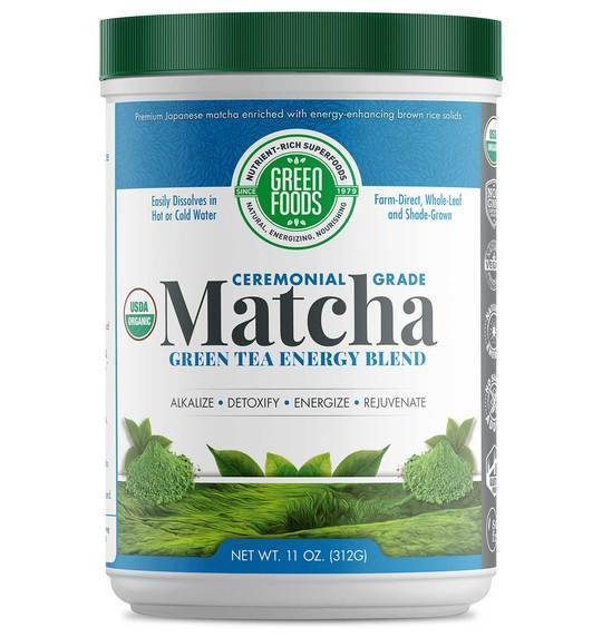 Green Foods - Matcha Green Tea Energy Blend - 11 oz (312 Grams)