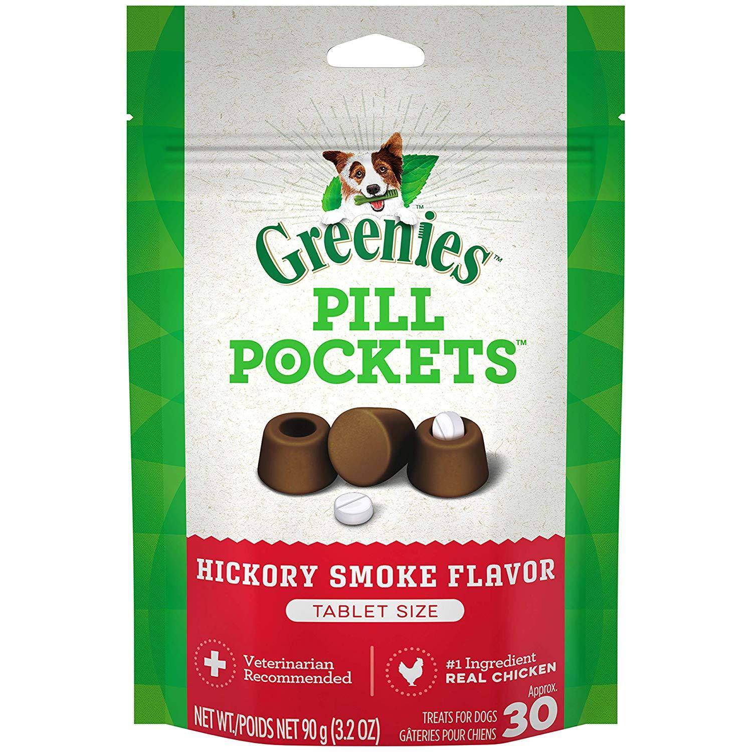 Greenies Pill Pockets - Pill Pockets Hickory Smoke Flavor for Dogs