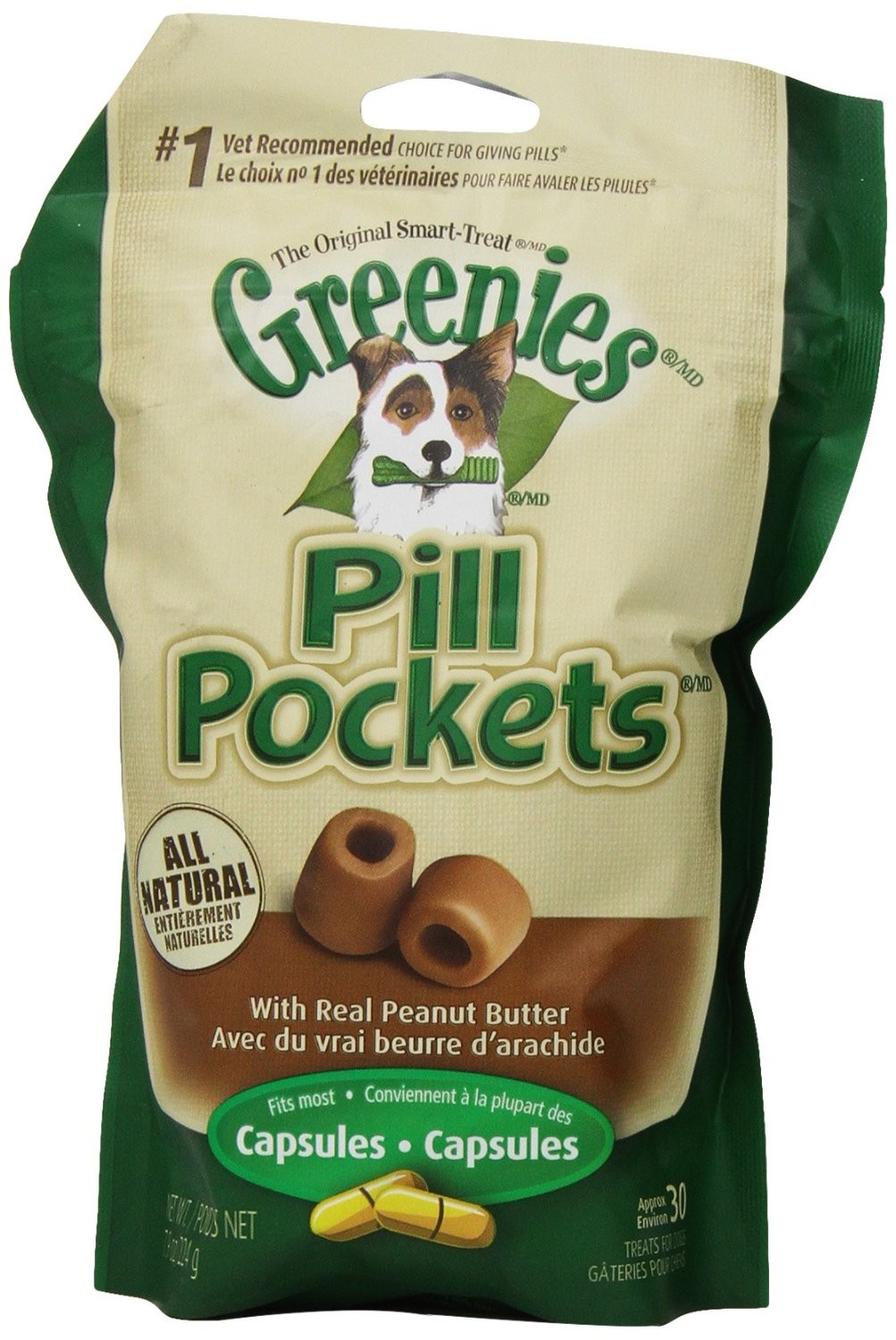 Greenies Pill Pockets - Pill Pockets with Real Peanut Butter for Dogs