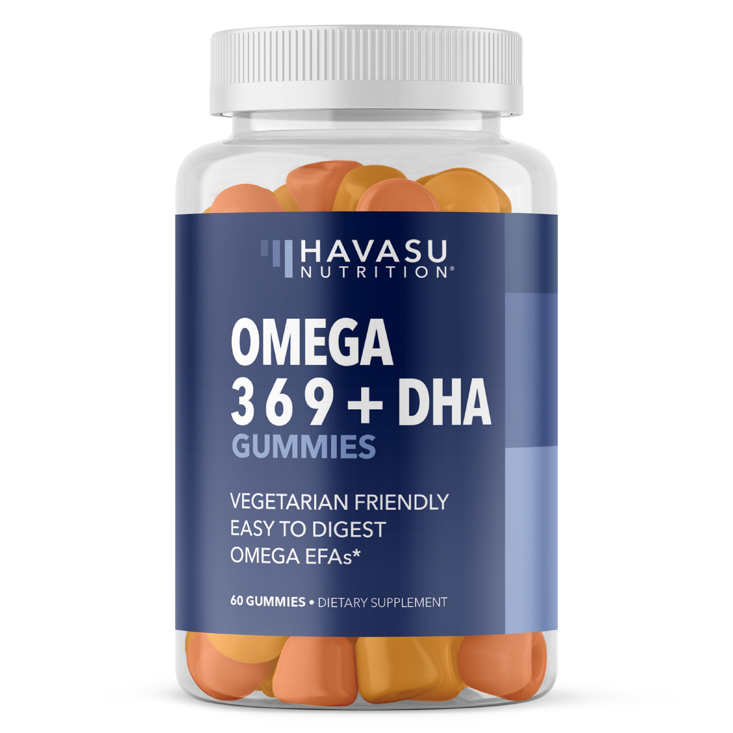 Havasu Nutrition - Omega + DHA Gummies, Natural Lemon & Orange Flavors
