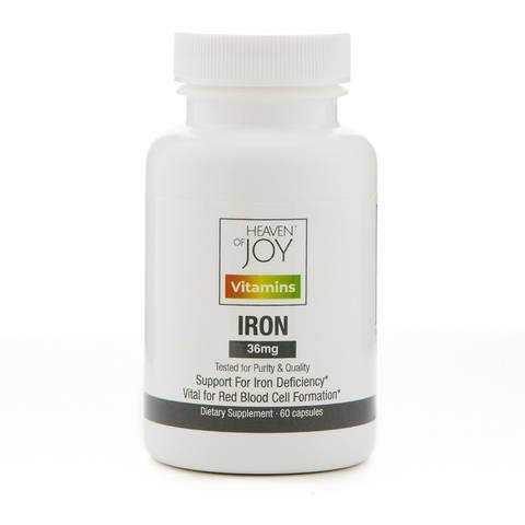 Heaven of Joy - Iron 36 mg - 60 Capsules