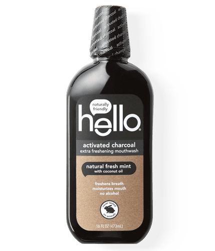 Hello - Activated Charcoal Extra Freshening Mouthwash - Fresh Mint &