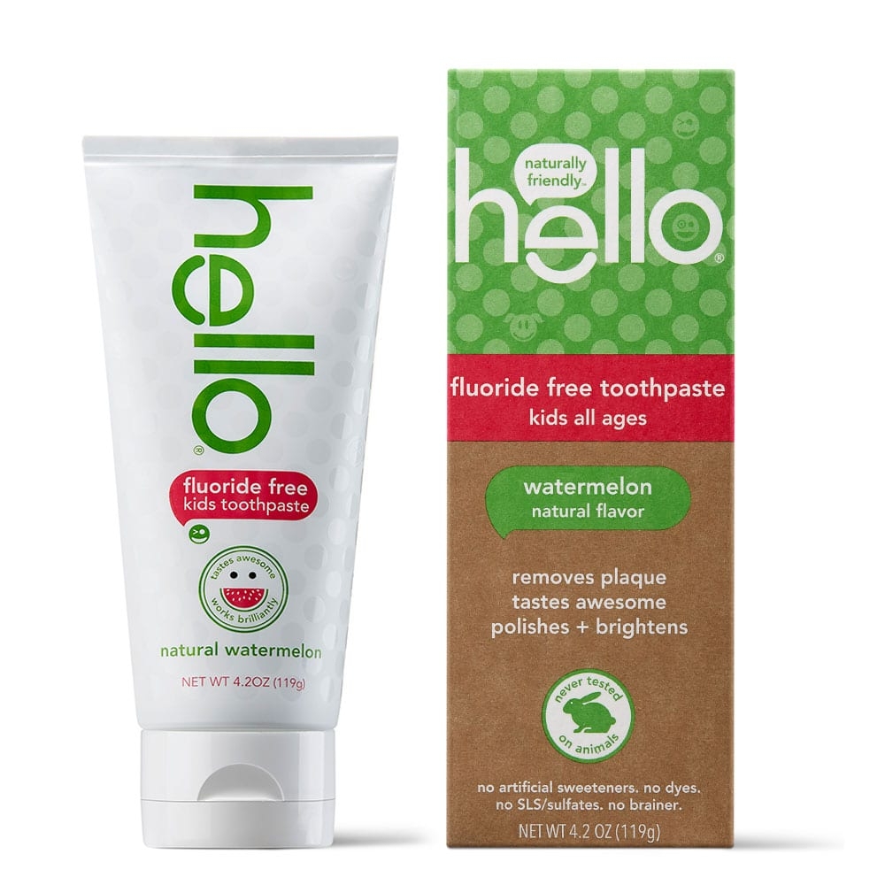 Hello - Fluoride Free Kids Toothpaste - Watermelon Natural Flavor -