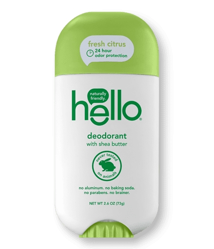 Hello - Fresh Citrus Deodorant With Shea Butter - 2.6 oz (73 Grams)