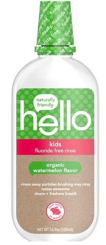 Hello - Kids Rinse, Natural Watermelon Flavor (Fluoride-Free) - 16 fl.