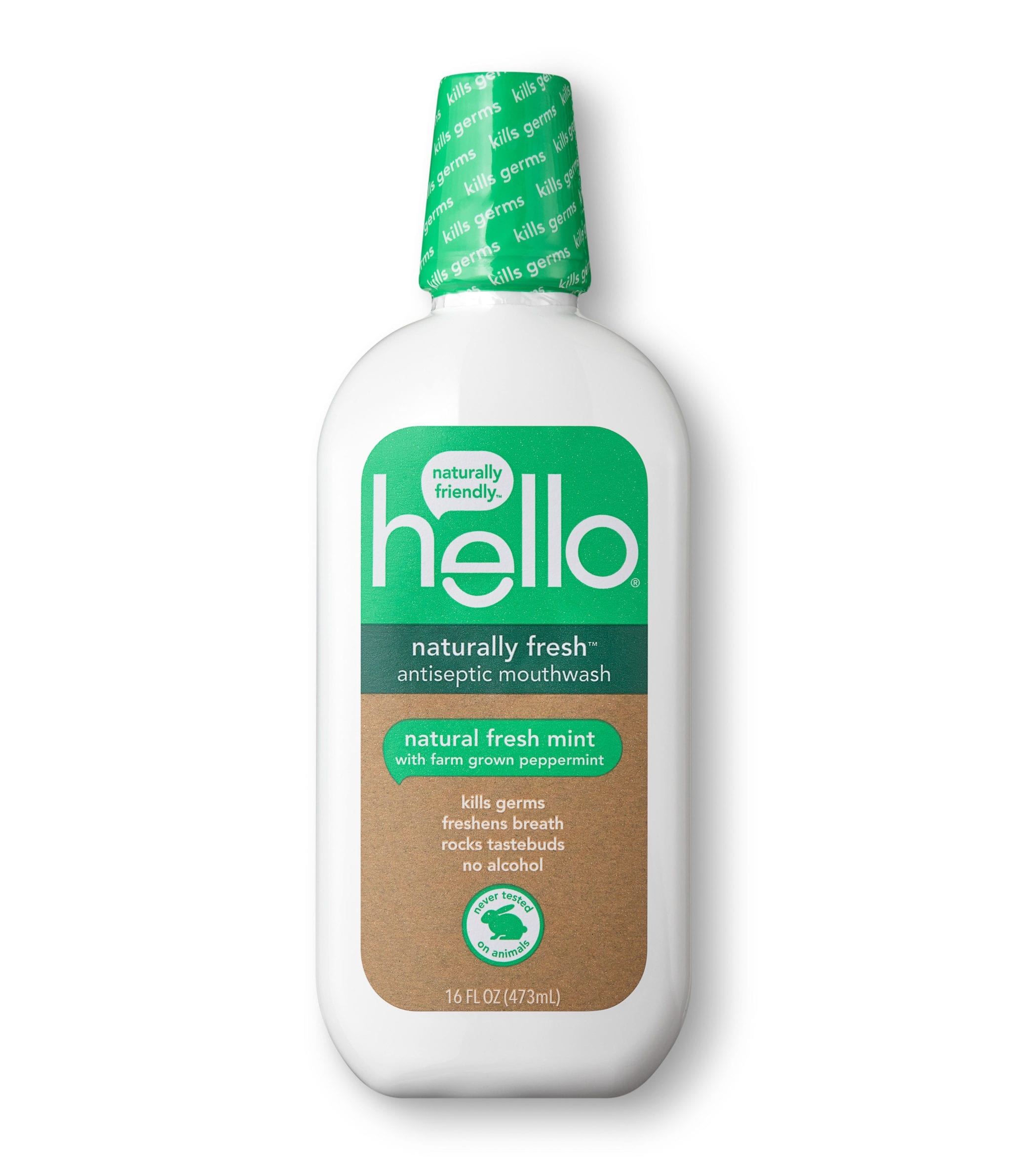 Hello - Naturally Fresh Antiseptic Mouthwash - Natural Fresh Mint -