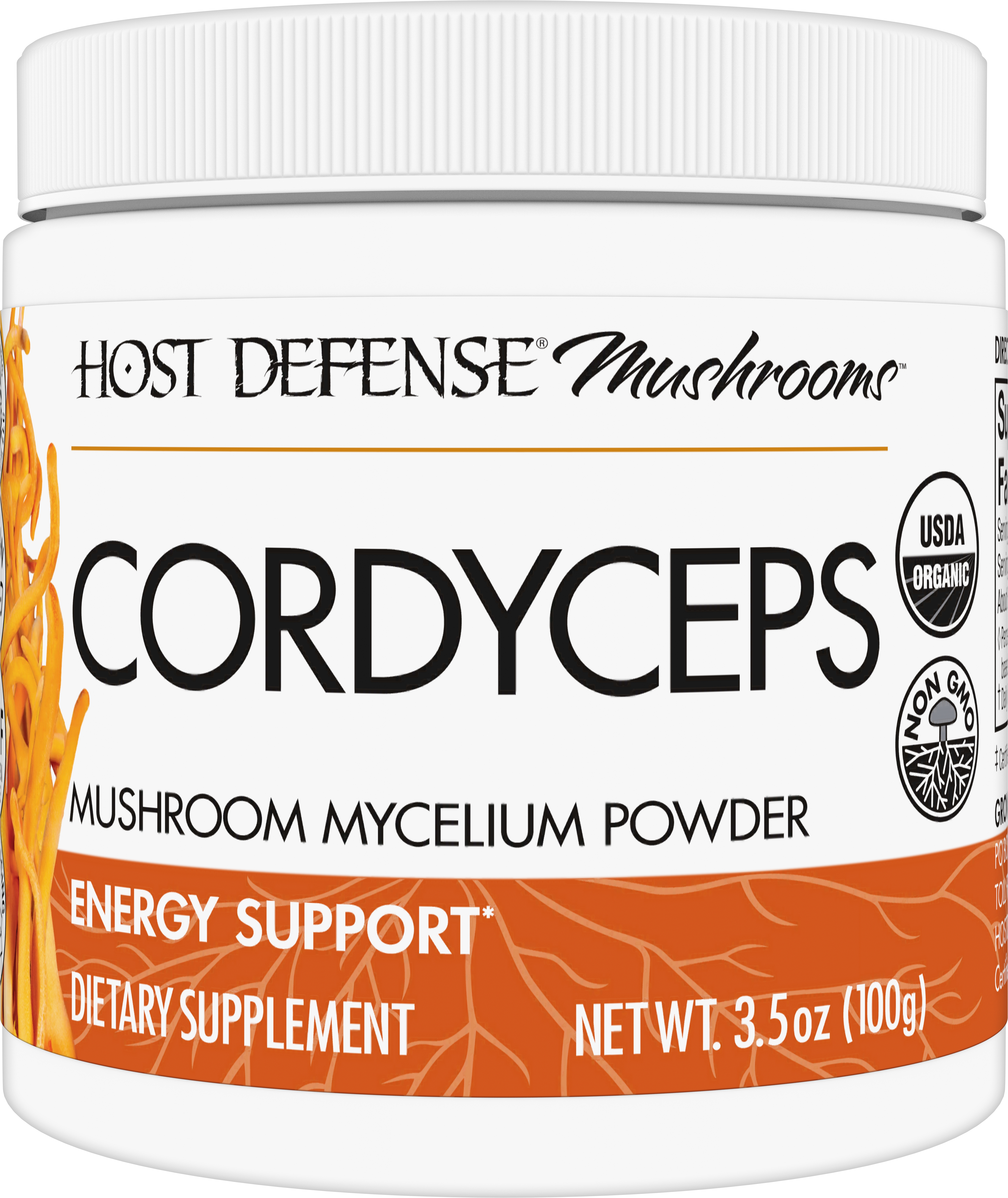 Host Defense - Cordyceps Powder - 3.5 oz (100 Grams)