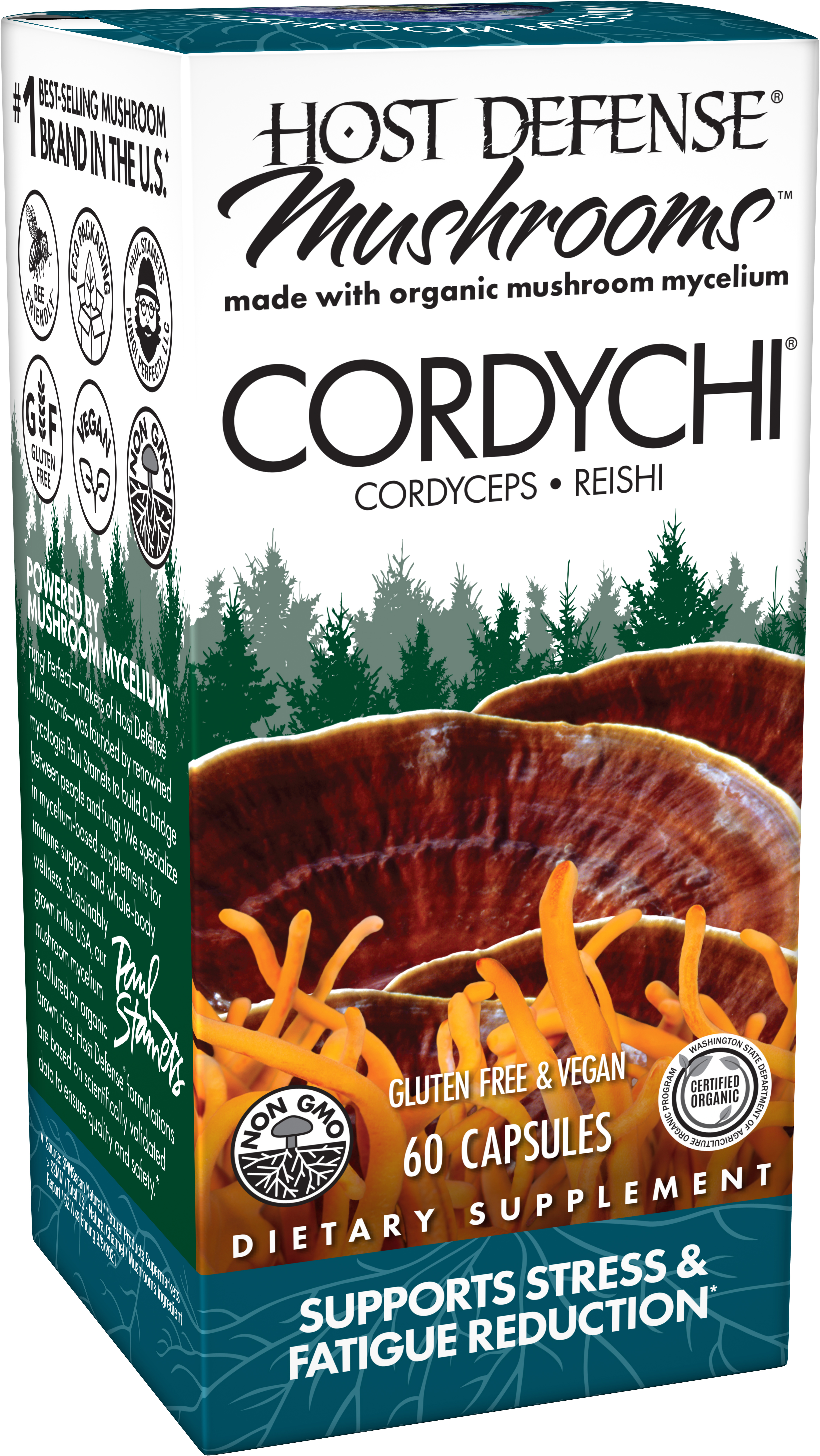 Host Defense - CordyChi - 60 Vegetarian Capsules