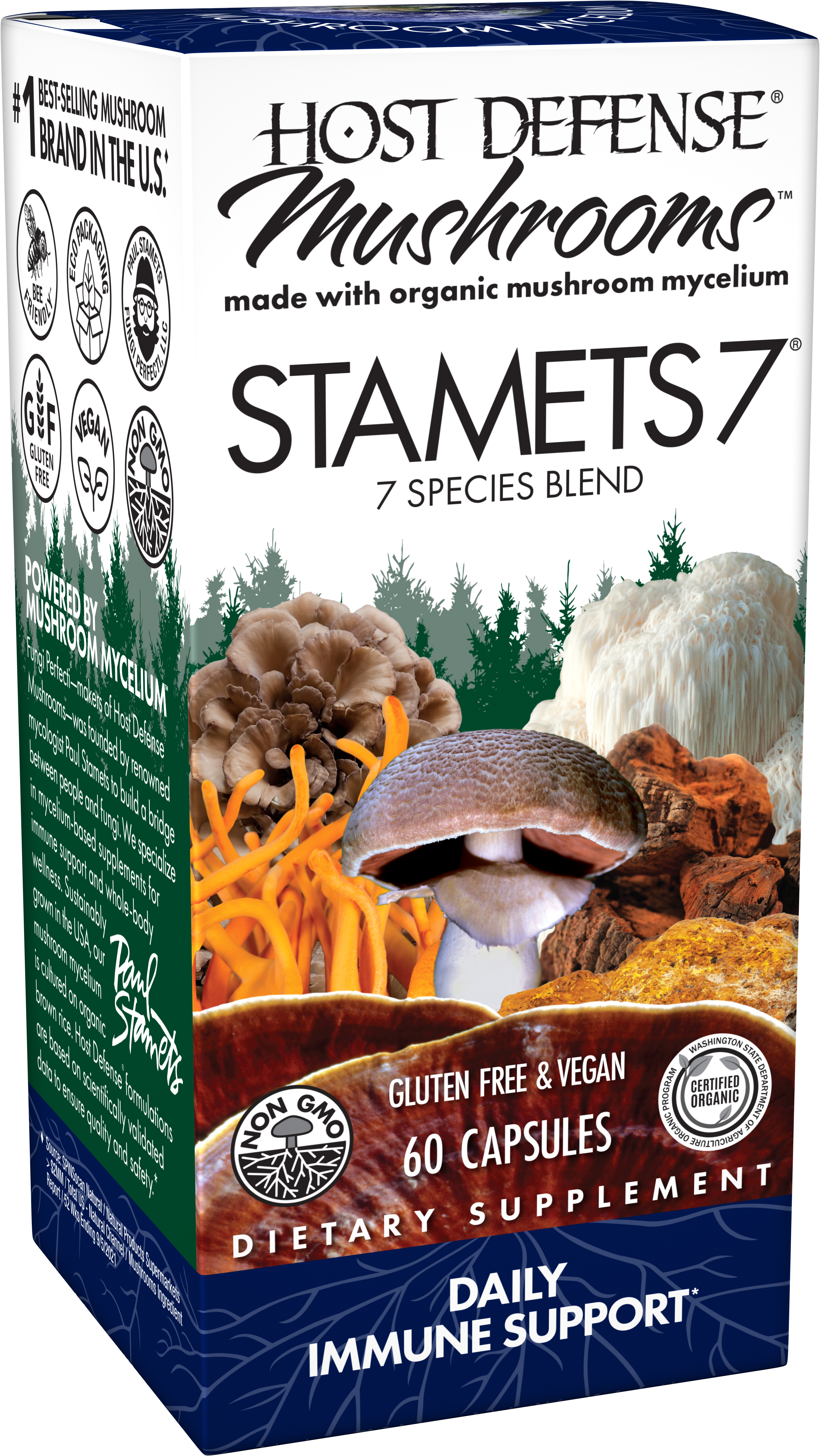 Host Defense - Stamets 7 - 60 Capsules