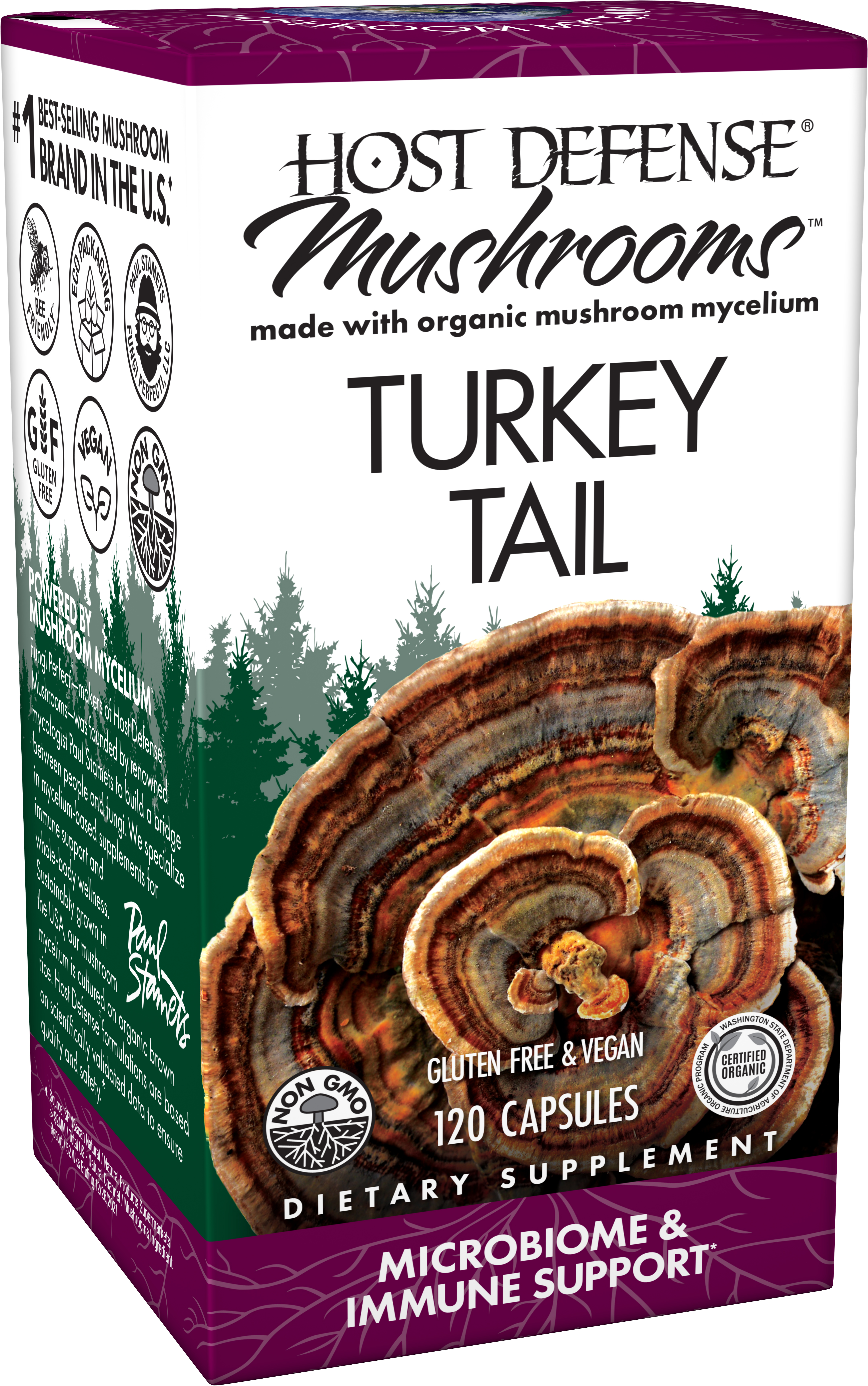 Host Defense - Turkey Tail - 120 Vegetarian Capsules