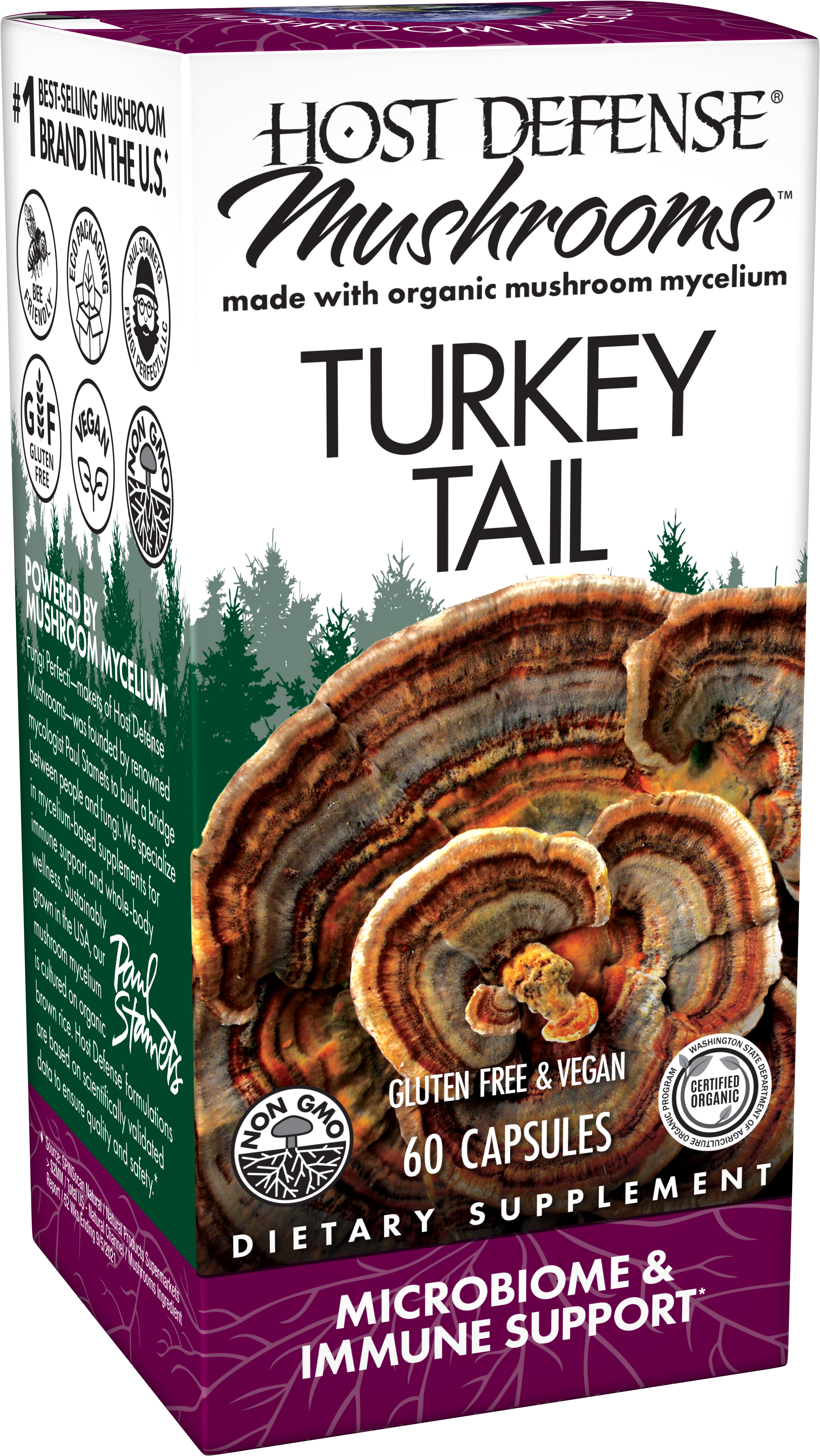Host Defense - Turkey Tail - 60 Vegetarian Capsules