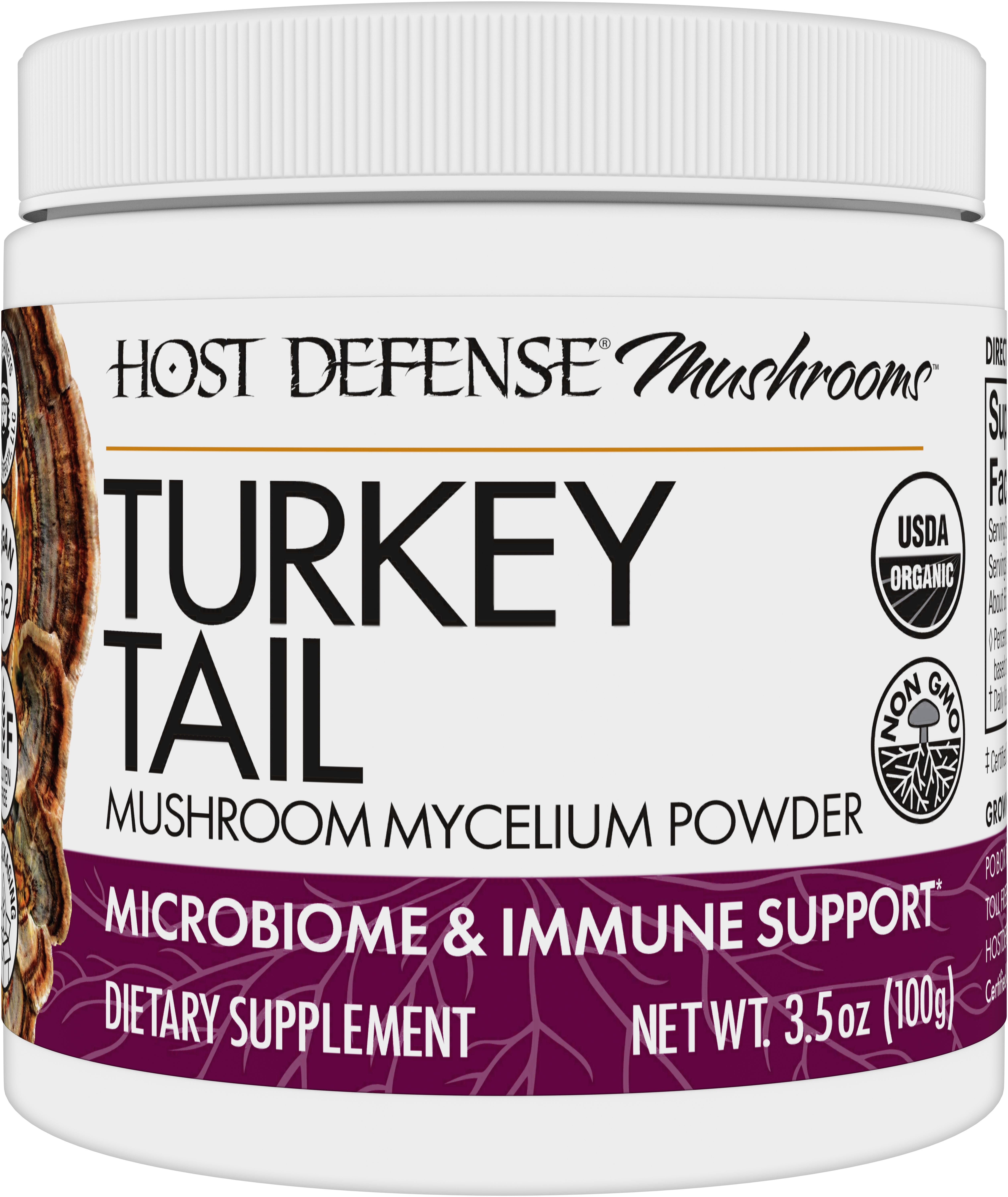 Host Defense - Turkey Tail Powder - 3.5 oz (100 Grams)