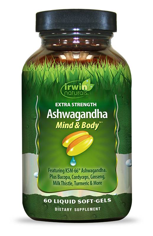 Irwin Naturals - Ashwagandha Mind & Body Extra Strength - 60 Liquid