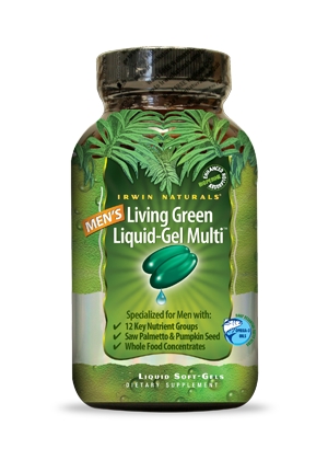 Irwin Naturals - Living Green Liquid Gel Multi for Men - 120 Liquid