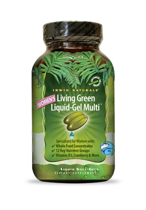 Irwin Naturals - Living Green Liquid Gel Multi for Women - 120 Liquid