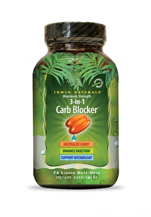 Irwin Naturals - Maximum Strength 3-in-1 Carb Blocker - 75 Liquid
