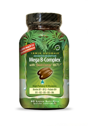 Irwin Naturals - Mega B-Complex - 60 Liquid Soft-Gels