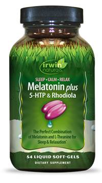 Irwin Naturals - Melatonin plus 5-HTP & Rhodiola - 54 Liquid Soft-Gels