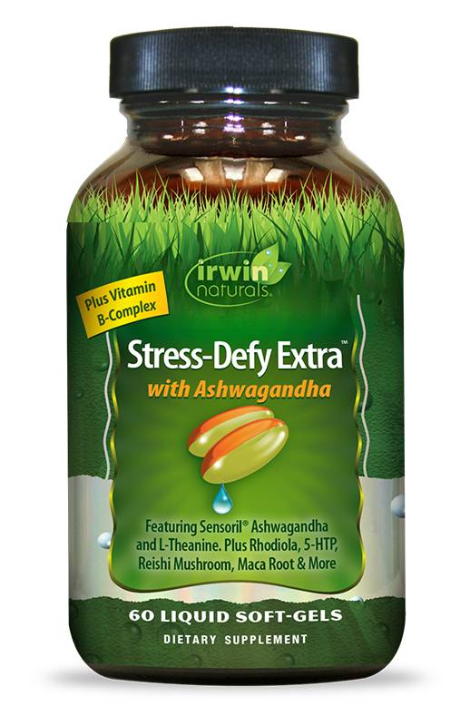 Irwin Naturals - Stress-Defy Extra with Ashwagandha - 60 Liquid