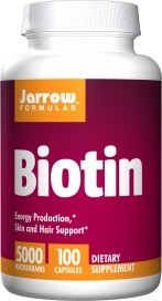 Jarrow Formulas - Biotin 5 mg - 100 Capsules
