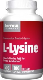 Jarrow Formulas - L-Lysine 500 mg - 100 Capsules