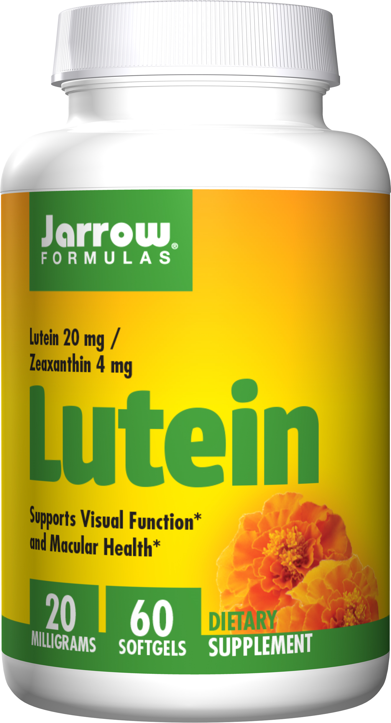 Jarrow Formulas - Lutein 20 mg (Zeaxanthin 4 mg) - 60 Softgels
