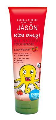 Jason Natural Products - Kids Only Strawberry Toothpaste, Fluoride