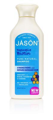 Jason Natural Products - Biotin +Hyaluronic Acid Shampoo - 16 fl. oz