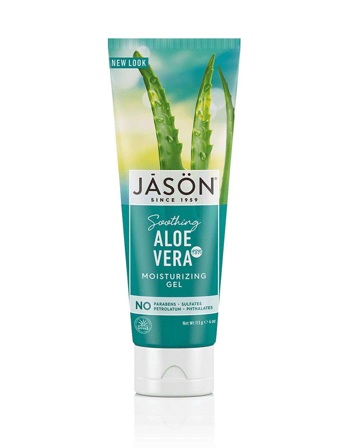 Jason Natural Products - Soothing 98% Aloe Vera Gel Tube - 4 oz (113