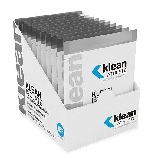 Klean Athlete - Klean Isolate, Natural Chocolate Flavor - 1 Box of 10