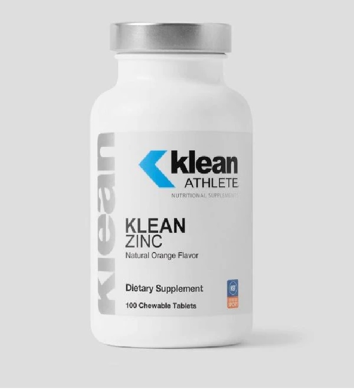 Klean Athlete - Klean Zinc, Natural Orange Flavor - 100 Chewable