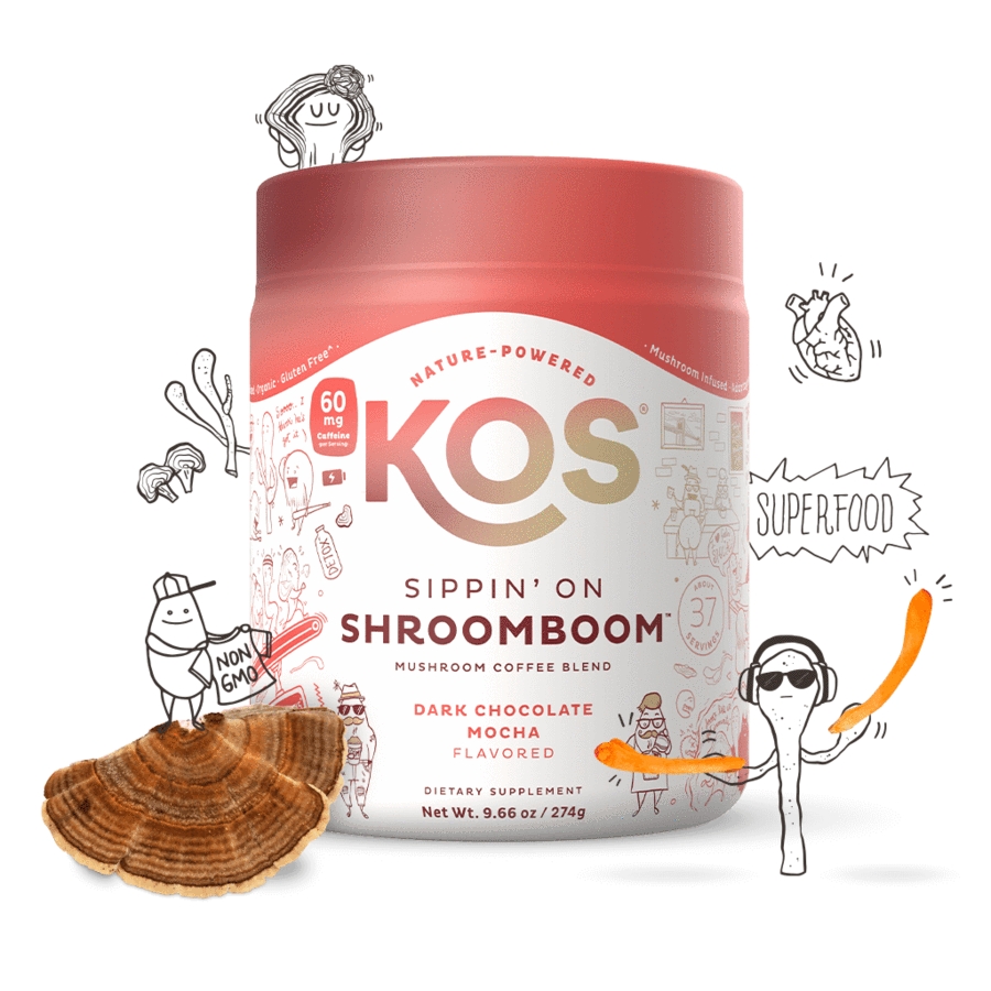 KOS - Sippin' on Shroomboom, Dark Chocolate Flavor - 9.59 oz (272.3