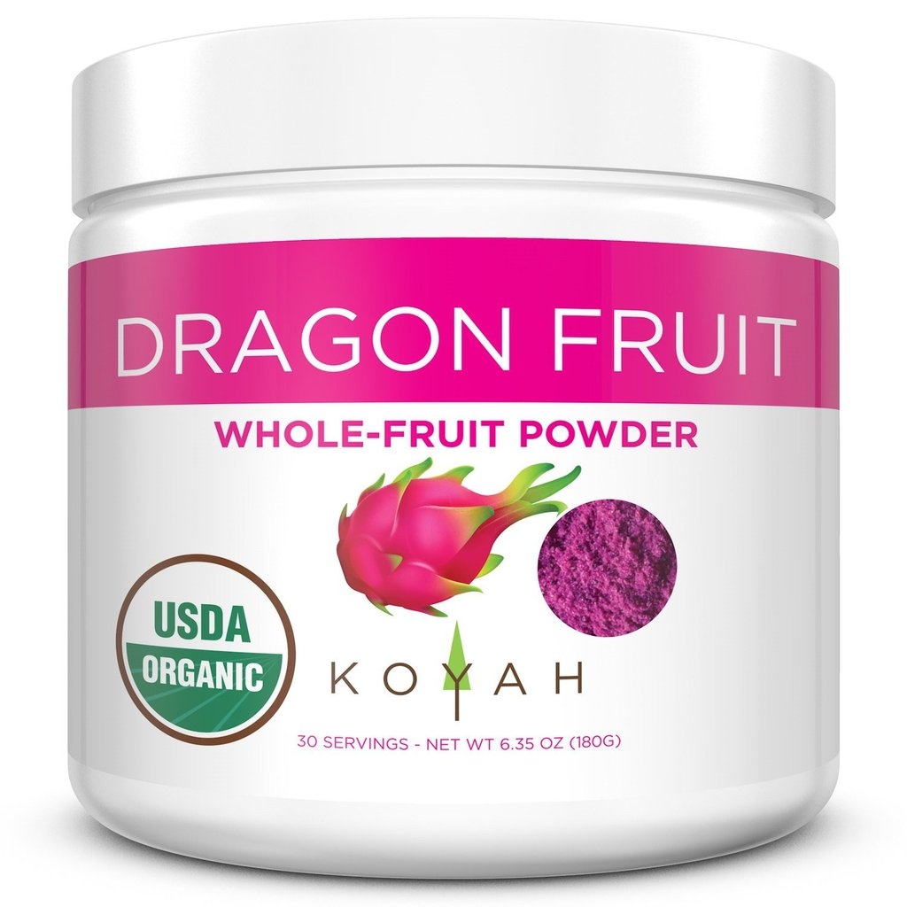 Koyah - Organic Dragon Fruit Powder - 6.35 oz (180 Grams)