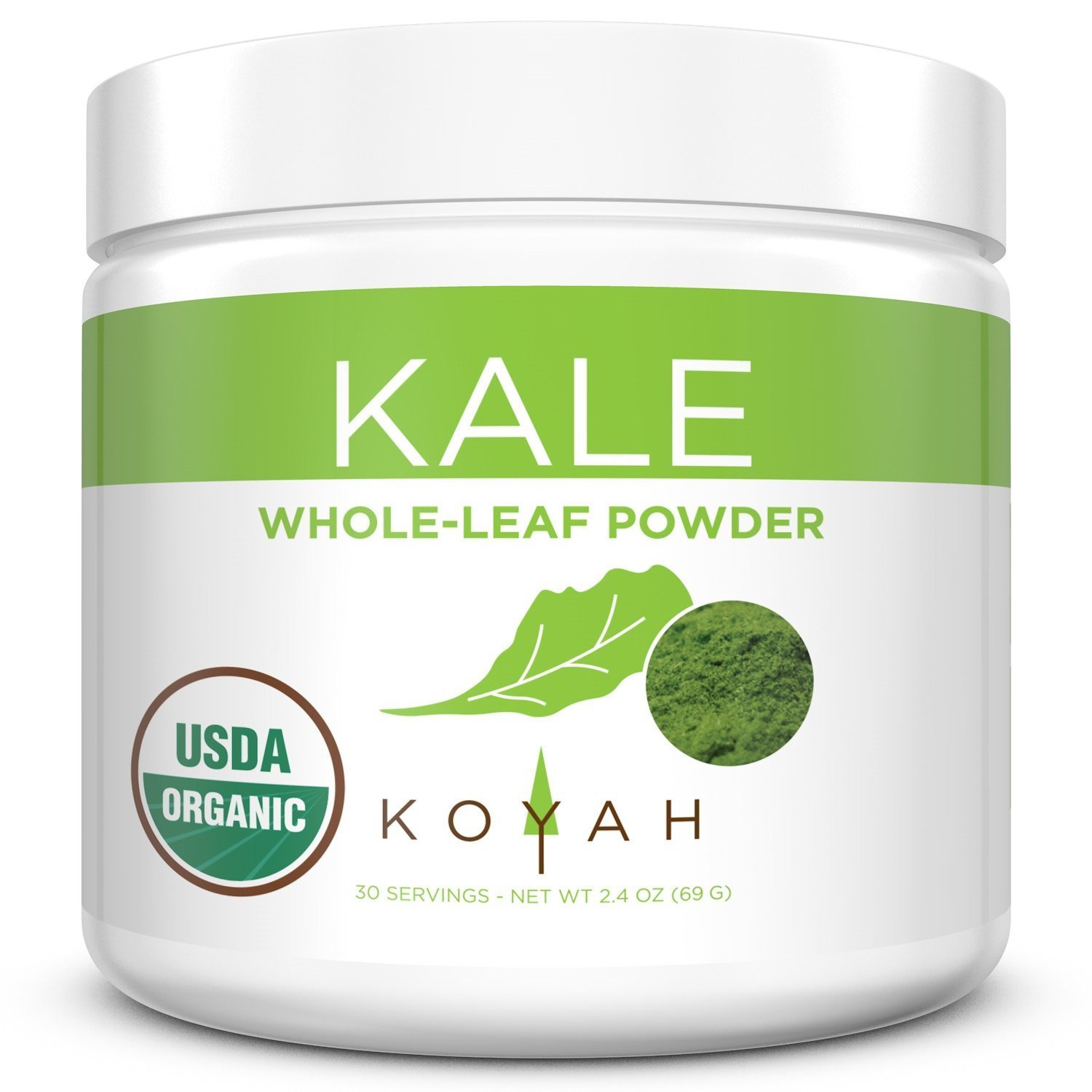 Koyah - Organic Freeze-Dried Kale Powder - 2.4 oz (69 Grams)
