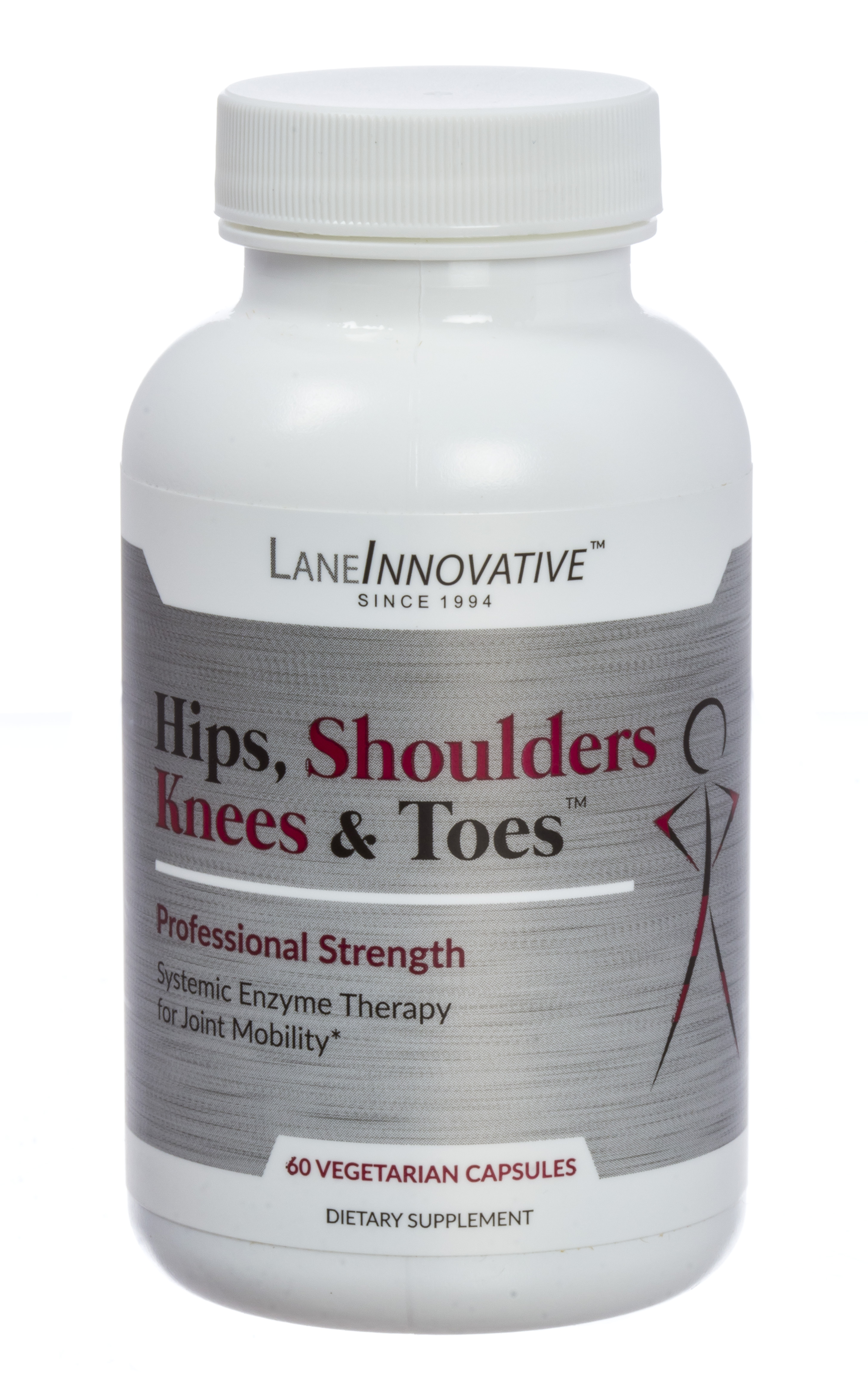 LaneInnovative - Hips, Shoulders, Knees & Toes - 60 Vegetarian