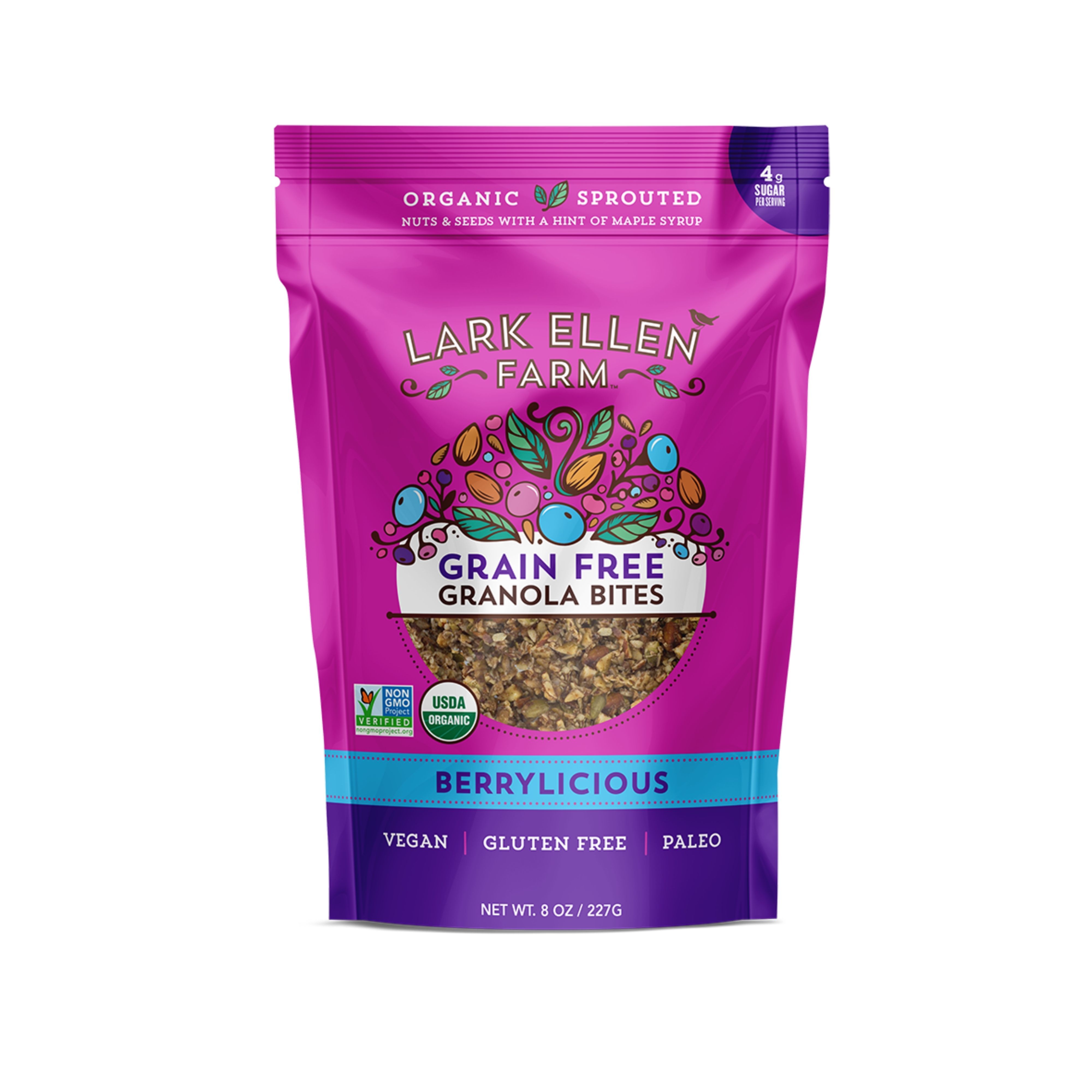 Lark Ellen Farm - Grain Free Granola Bites, Berrylicious - 8 oz (227